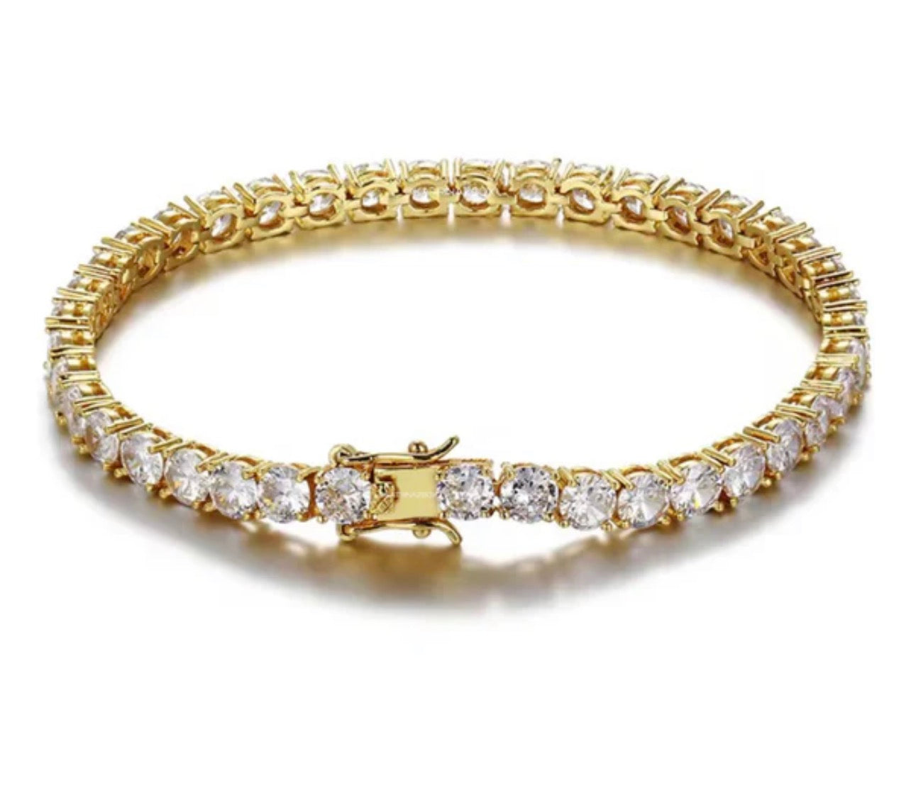 Gold Tennis Bracelet