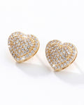 Cluster Heart Earrings